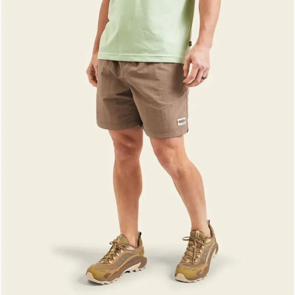 Howler Brothers Salado Shorts Mens XL Brown Nylon Quick Dry Swim Hike Pull On